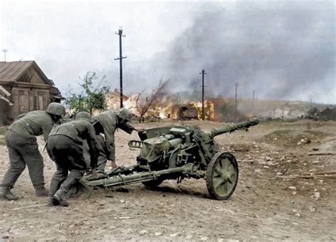 Behind enemy lines: Nazi soldiers come under attack and snipers take aim at Allies in colour ...