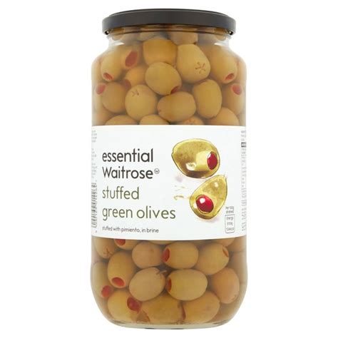 Waitrose Pimento Stuffed Olives 935g from Ocado