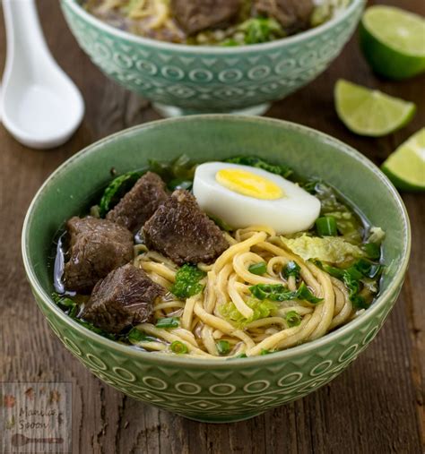 Beef Pares Mami (Filipino Noodle Soup) - Manila Spoon