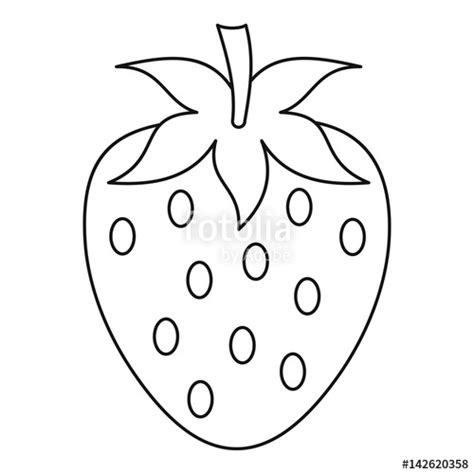 Strawberry Outline Drawing at PaintingValley.com | Explore collection of Strawberry Outline Drawing