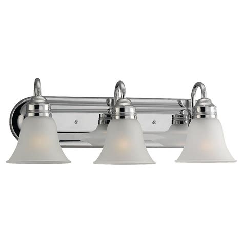 Sea Gull Lighting 3-Light Bathroom Vanity Light Fixture in Chrome | The ...