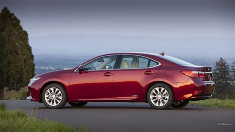 Wallpaper : red cars, Sedan, Lexus ES300h, wheel, land vehicle ...