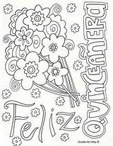 Quinceanera Coloring Pages  For Fun sketch template