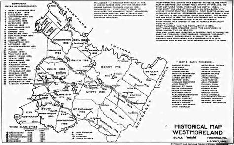 Westmoreland county, Westmoreland, Historical maps