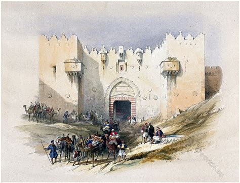 View of the Damascus Gate, leading into Jerusalem.