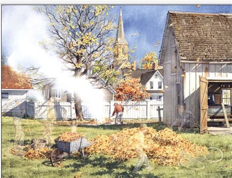 Charles Peterson Burning Leaves Encore Edition Signed Lithograph ...