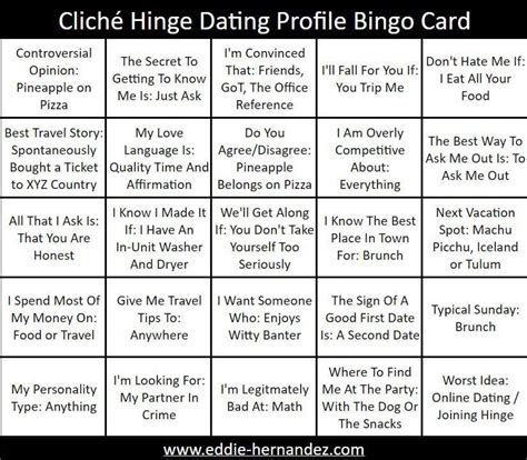 Hinge Most Cliche, Worst Answers To Prompts, Questions