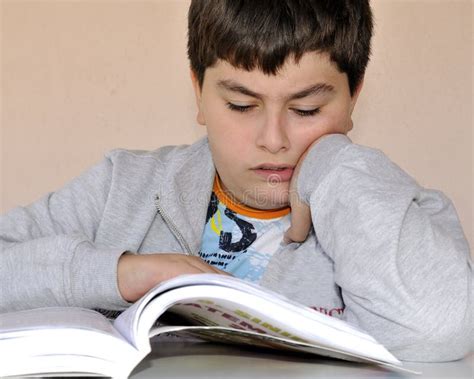 Young boy studying stock photo. Image of hard, little - 17842884