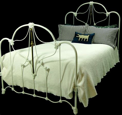 Full Antique Cast Iron and Brass Bed Antique Iron Bed Iron - Etsy