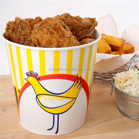 Disposable Paper Chicken Bucket With Lid - Buy Chicken Bucket With Lid ...