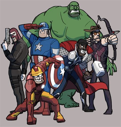 TEAM FORTRESS 2 Characters as THE AVENGERS - Fan Art — GeekTyrant