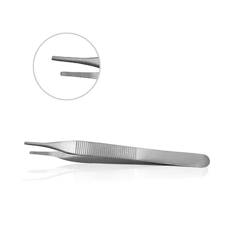 Adson Dressing Forceps - Serrated, Delicate 4.75" - AB127