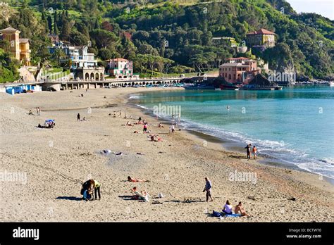 The beach of Levanto La Spezia Italy Stock Photo - Alamy