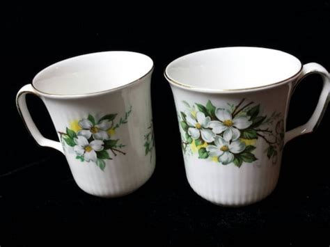 Royal Albert Bone China White DogwoodCoffee Mugs