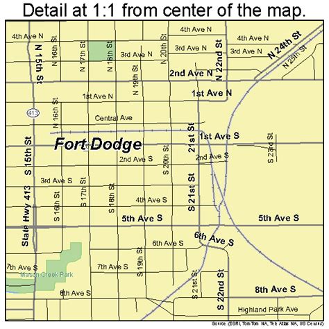 Fort Dodge Iowa Street Map 1928515