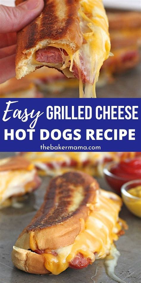 Grilled Cheese Hot Dogs in 2021 | Kid friendly meals dinner, Grilled ...