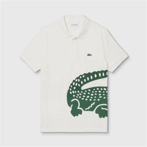 LACOSTE Men's Lacoste Regular fit Oversized Crocodile Print Polo Shirt - 4 (Home Delivery)