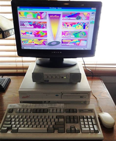 Vintage Tandy Sensation Multimedia Computer System with MMS 10 Speaker System -- This was one of ...