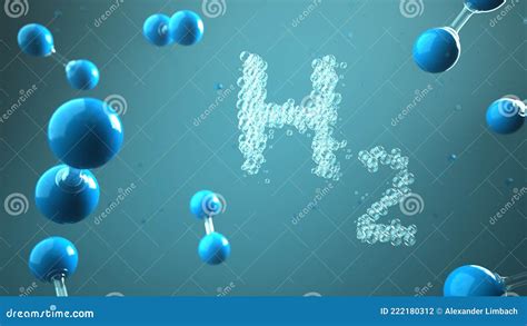 H2 Molecule Hydrogen stock illustration. Illustration of clean - 222180312