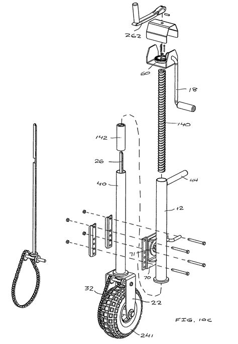 Patent US7494154 - Powered maneuverable and retractable trailer jack ...