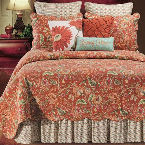 Adele Quilt Rust | Bed spreads, Bed, Quilt bedding