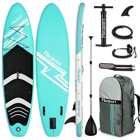 FBSPORT Inflatable Stand Up Paddle Boards, 10' x 30" x 6" Non-Slip Paddle Board for Adults and ...