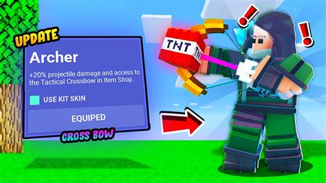 NEW* Archer KIT!! in Roblox BedWars - YouTube