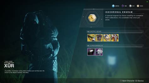 Xur has a brand new Exotic Warlock chest piece in Destiny 2 this weekend