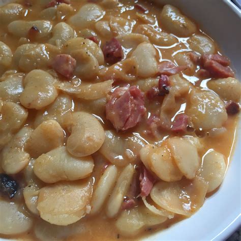 Instant Pot Ham and Lima Beans - FlyPeachPie