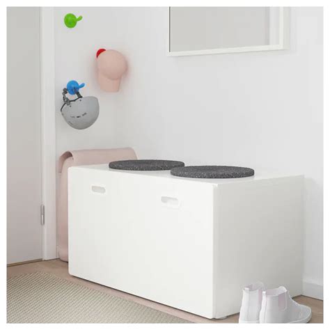 STUVA / FRITIDS Bench with toy storage, white, white, 35 3/8x19 5/8x19 5/8" - IKEA | Ikea toy ...