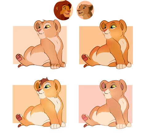 Simba x Nala cubs (CLOSED) by dessxly on DeviantArt