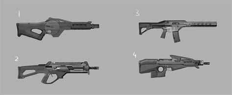 Sci-fi Assault Rifle Design — polycount