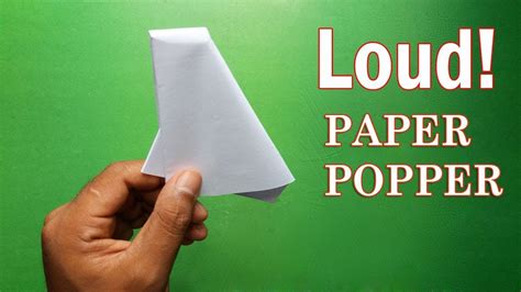 How To Make an Easy Paper Popper - Origami Popper Easy and Loud - YouTube