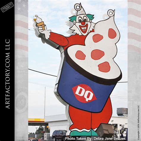 Rare Dairy Queen Neon Sign - Curly The Clown With Motorized Arm