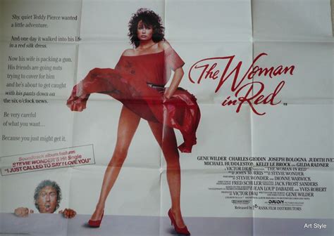 The Woman in Red - Vintage Movie Poster