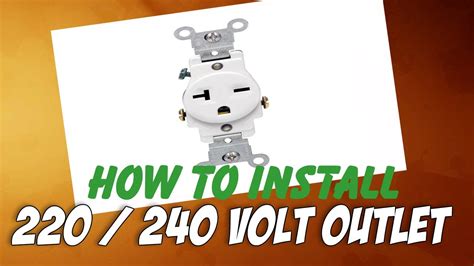 How To Install a 220 Volt Outlet - YouTube