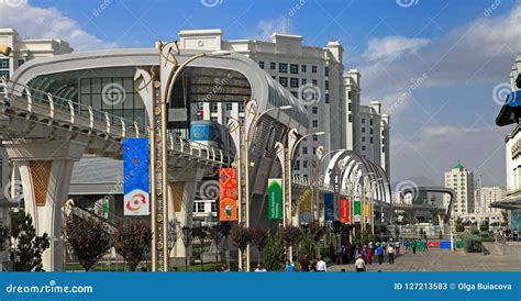 ASHGABAT, TURKMENISTAN, September 26, 2017: Modern Architecture Editorial Stock Photo - Image of ...