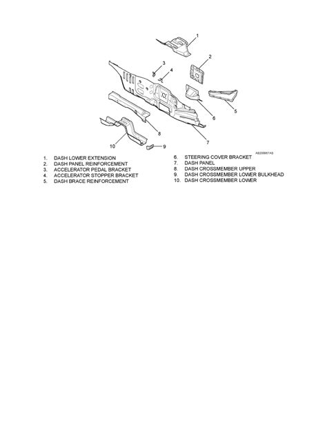 Mitsubishi Workshop Service and Repair Manuals > Endeavor V6-3.8L SOHC (2004) > Body and Frame ...