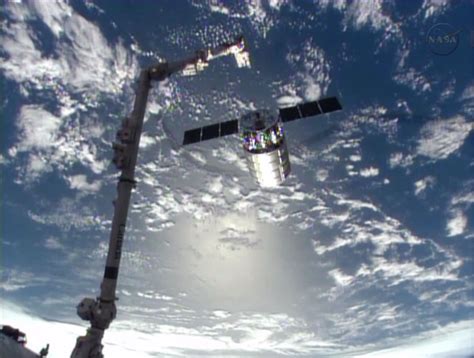 1st Private Cygnus Supply Spacecraft Leaves Space Station | Space