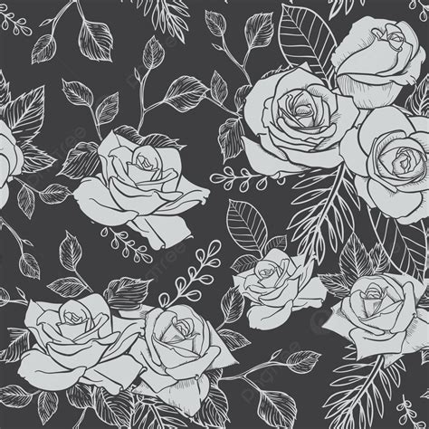 Rose Seamless Pattern Background, Wallpaper, Vintage Wallpaper Background, Flower Seamless ...