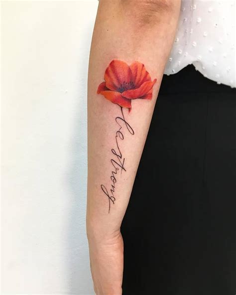 60 Beautiful Poppy Tattoo Designs and Meanings | Page 4 of 6 | TattooAdore