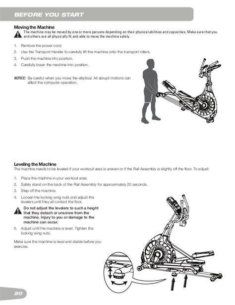 Schwinn 430 Elliptical Trainer User Manual - impactyellow