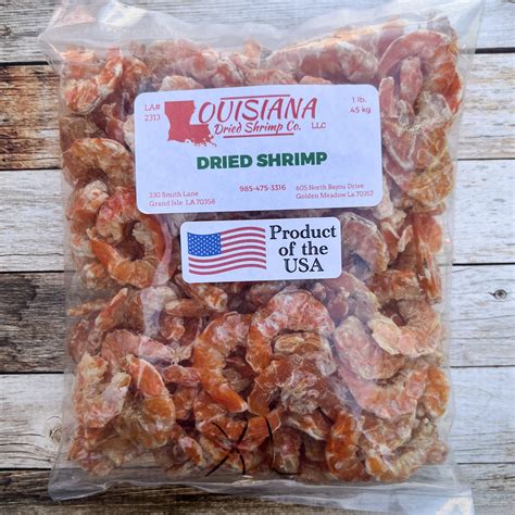 X- Large Louisiana Dried Shrimp - 1lb Bag – Louisiana Dried Shrimp Co.