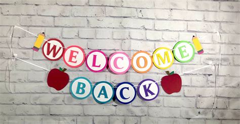 Welcome Back to School Banner Teacher Banner Classroom | Etsy