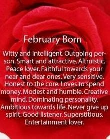 Birth Month February Born Funny Quotes