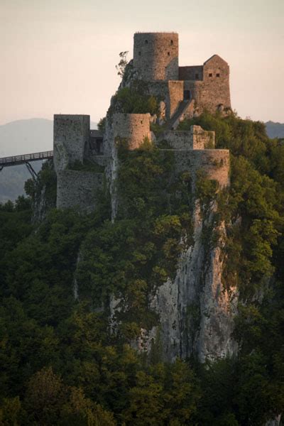 Evening light on the castle of Srebrenik | Srebrenik Castle | Srebrenik | Travel Story and ...