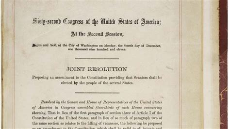 Seventeenth Amendment | Definition, Summary, & Facts | Britannica