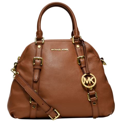 MICHAEL Michael Kors Bedford Leather Bowling Bag in Brown - Lyst