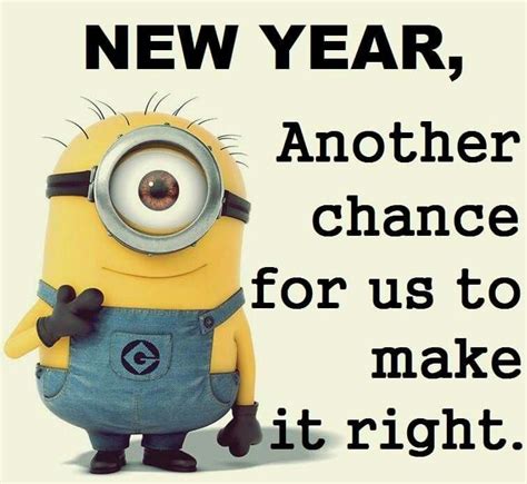 New year – another chance for us to make it right | Minions, Minions funny, Minion photos