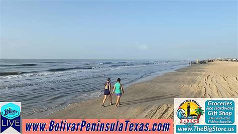 Crystal Beach, Texas, Morning Beachfront View.